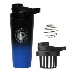 FRForza 750ml / 25oz Stainless Steel Protein Shaker Bottle with Fruit Infuser, Double Wall Vacuum Insulated