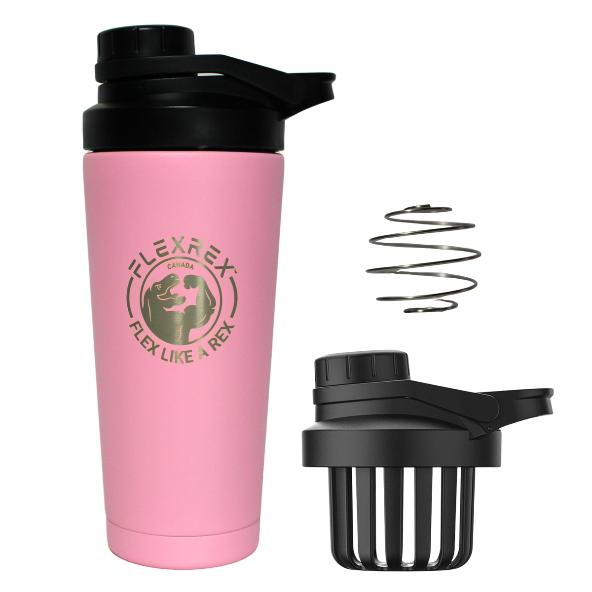 FRForza 750ml / 25oz Stainless Steel Protein Shaker Bottle with Fruit Infuser, Double Wall Vacuum Insulated